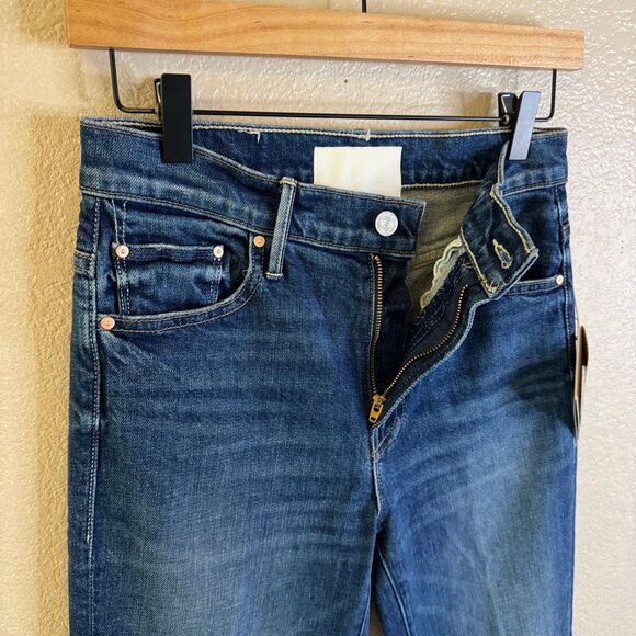 NWT Mother Superior Insider Ankle Jeans Womens 26 Where the Sun Don’t Shine Blue - Picture 6 of 16